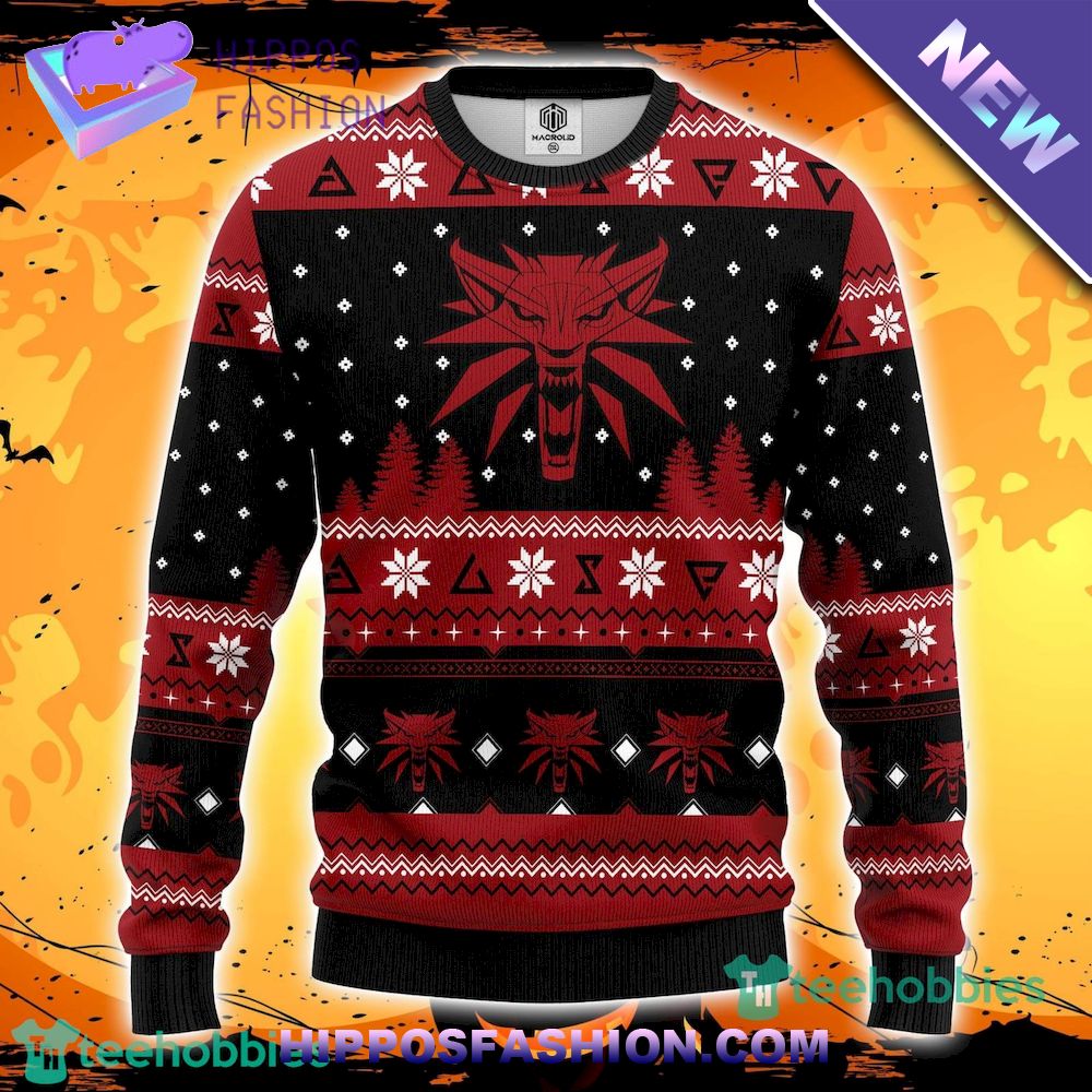 The Witcher Red Amazing Ugly Christmas Sweater