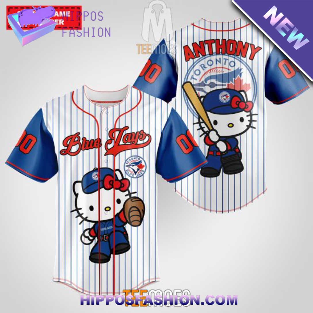 Toronto Blue Jays Hello Kitty Personalized Baseball Jersey ewGJ.jpg