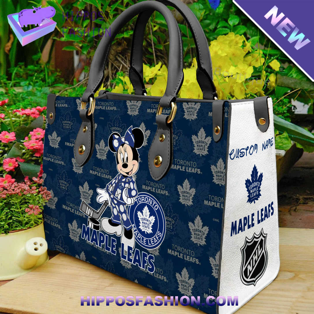 Toronto Maple Leafs Minnie Women Leather Hand Bag UqYu.jpg