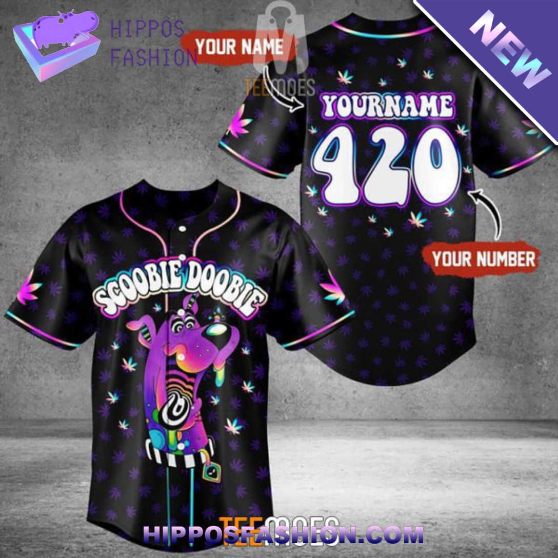 Trippy Scooby Doo Psychedelic Color Customized Baseball Jersey