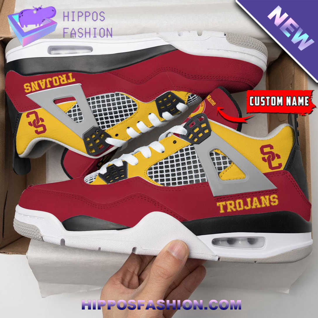 USC Trojans Personalized Air Jordan 4 Sneaker