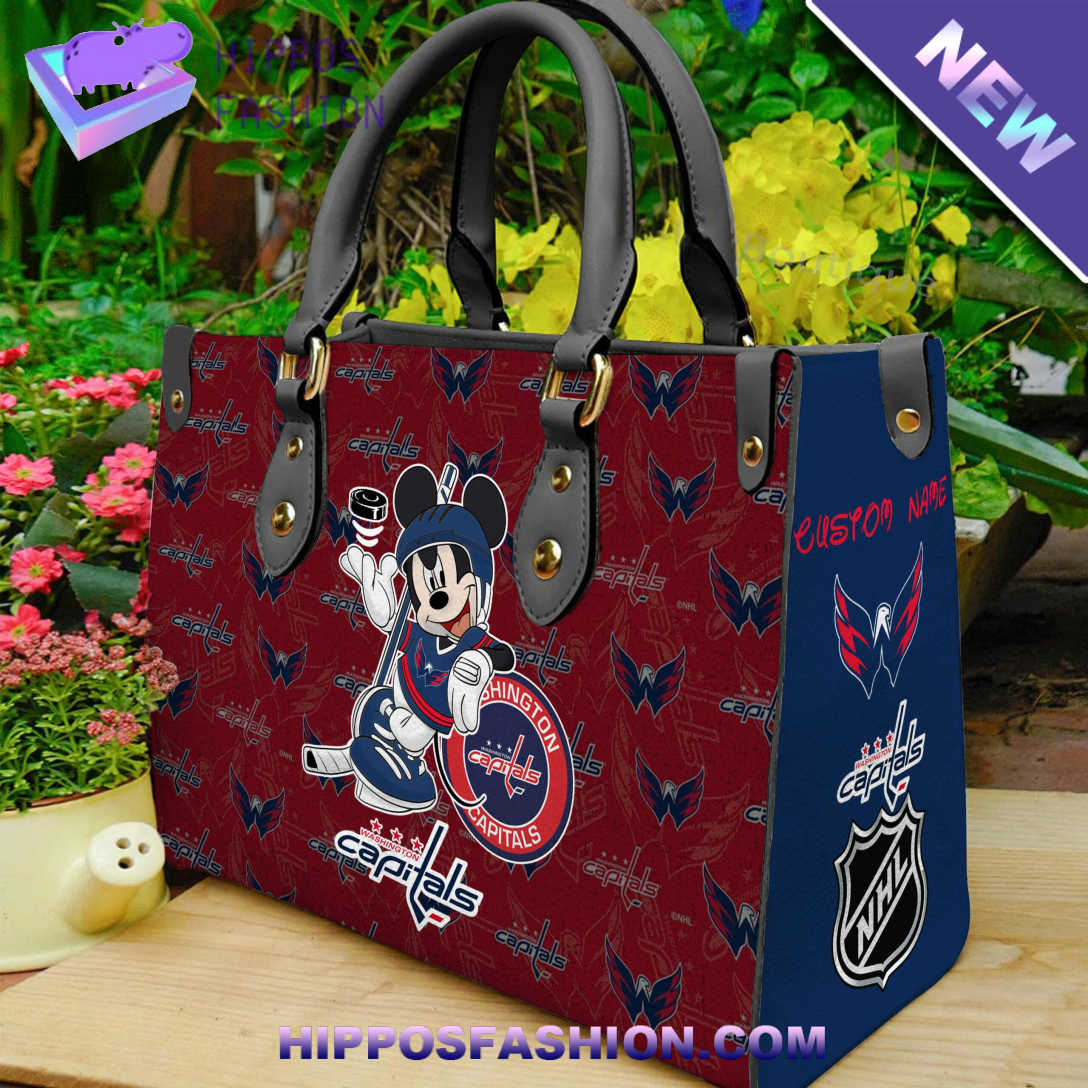 Washington Capitals Mickey Women Leather Hand Bag Niuw.jpg
