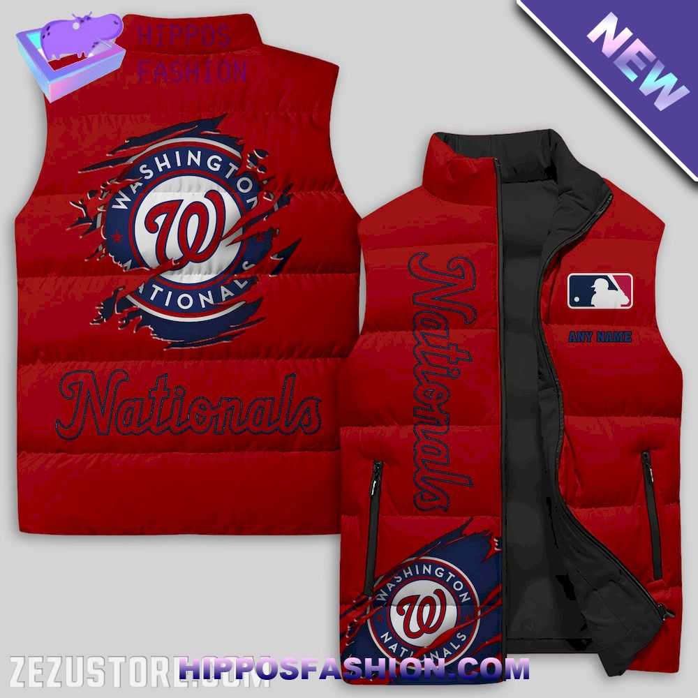 Washington Nationals MLB Personalized Puffer Jacket