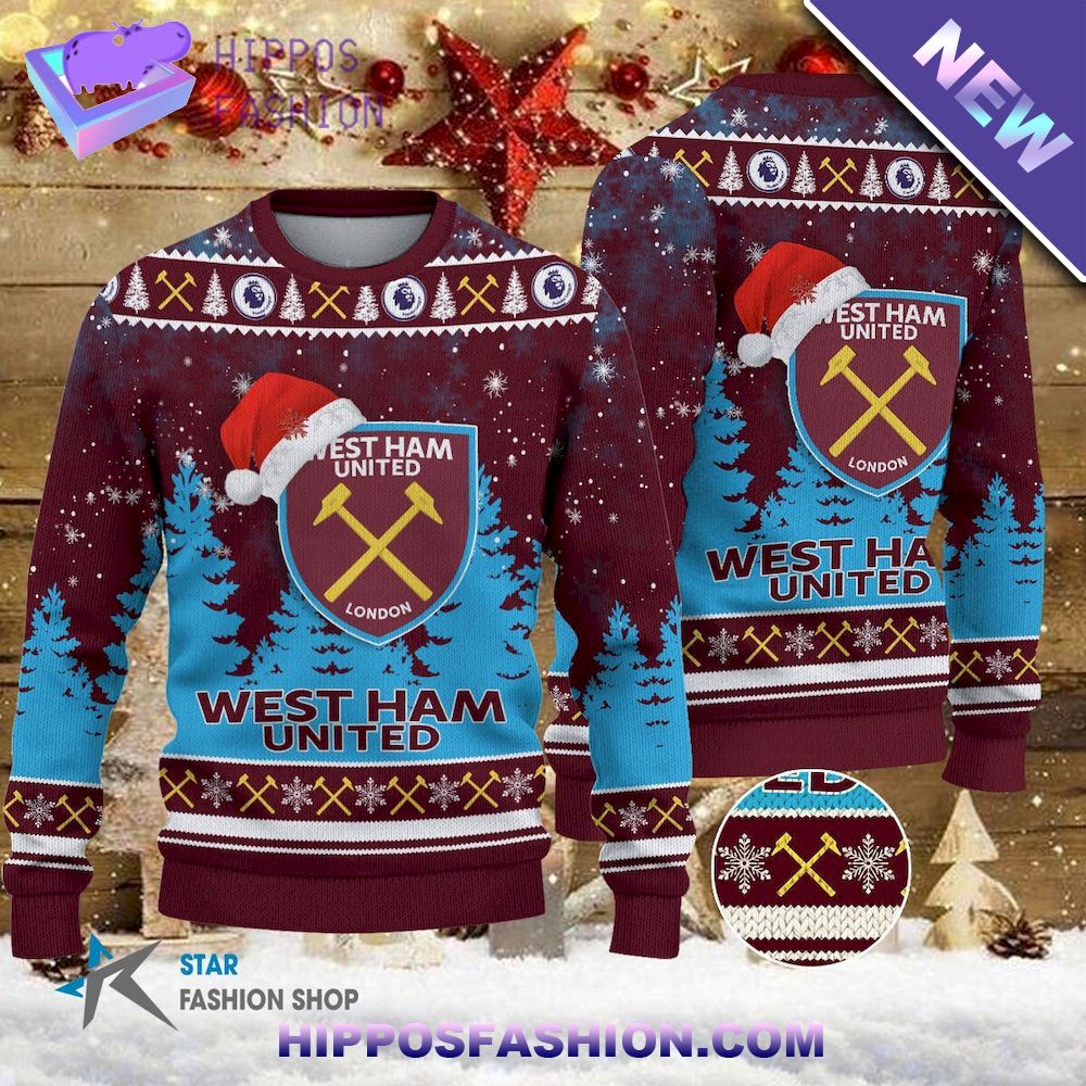 West Ham United EPL Team Ugly Christmas Sweater