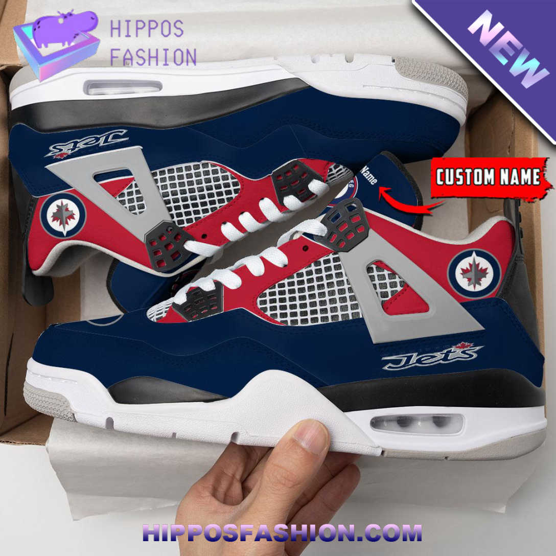 Winnipeg Jets Personalized Air Jordan 4 Sneaker