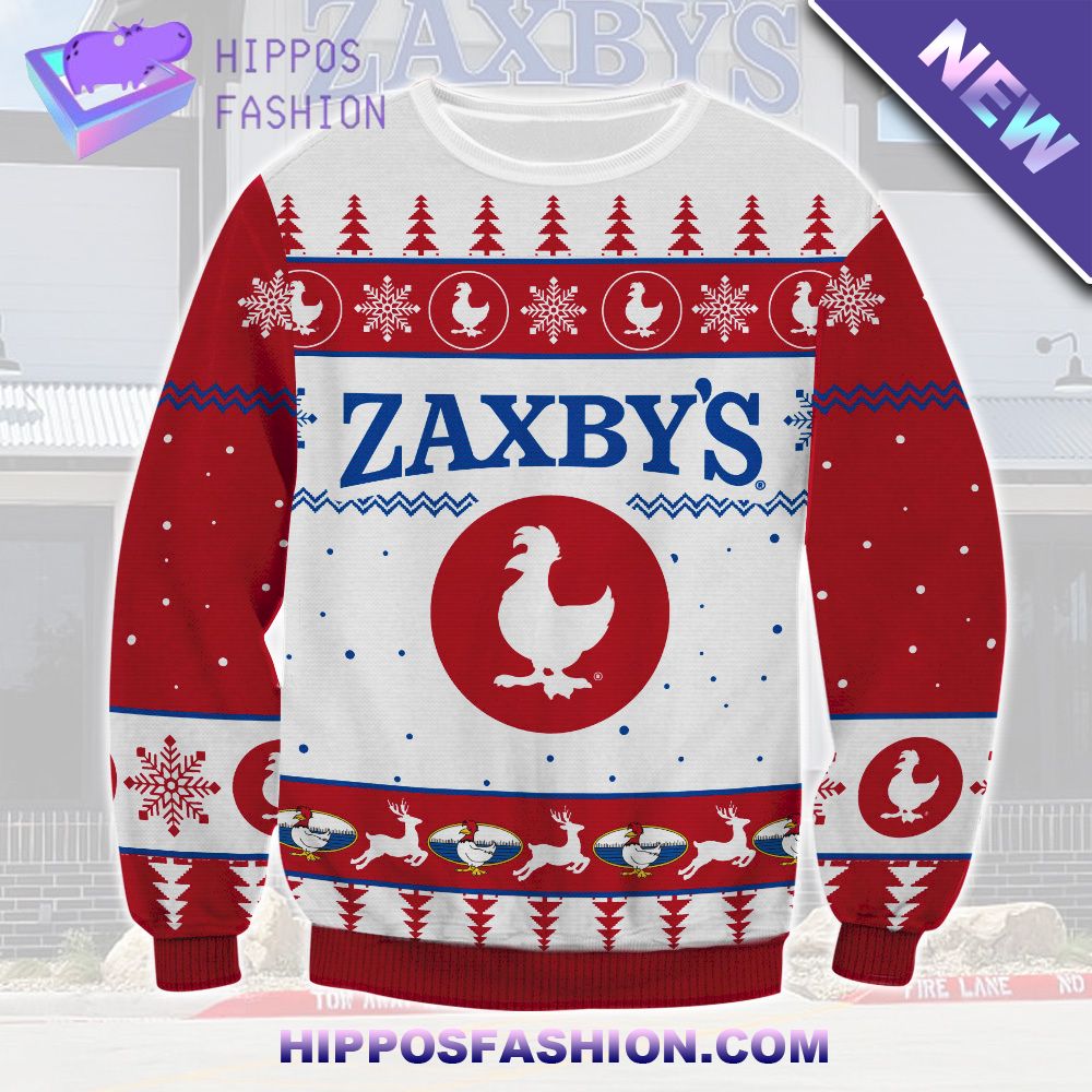 Zaxbys Deer Xmas Ugly Christmas Sweater
