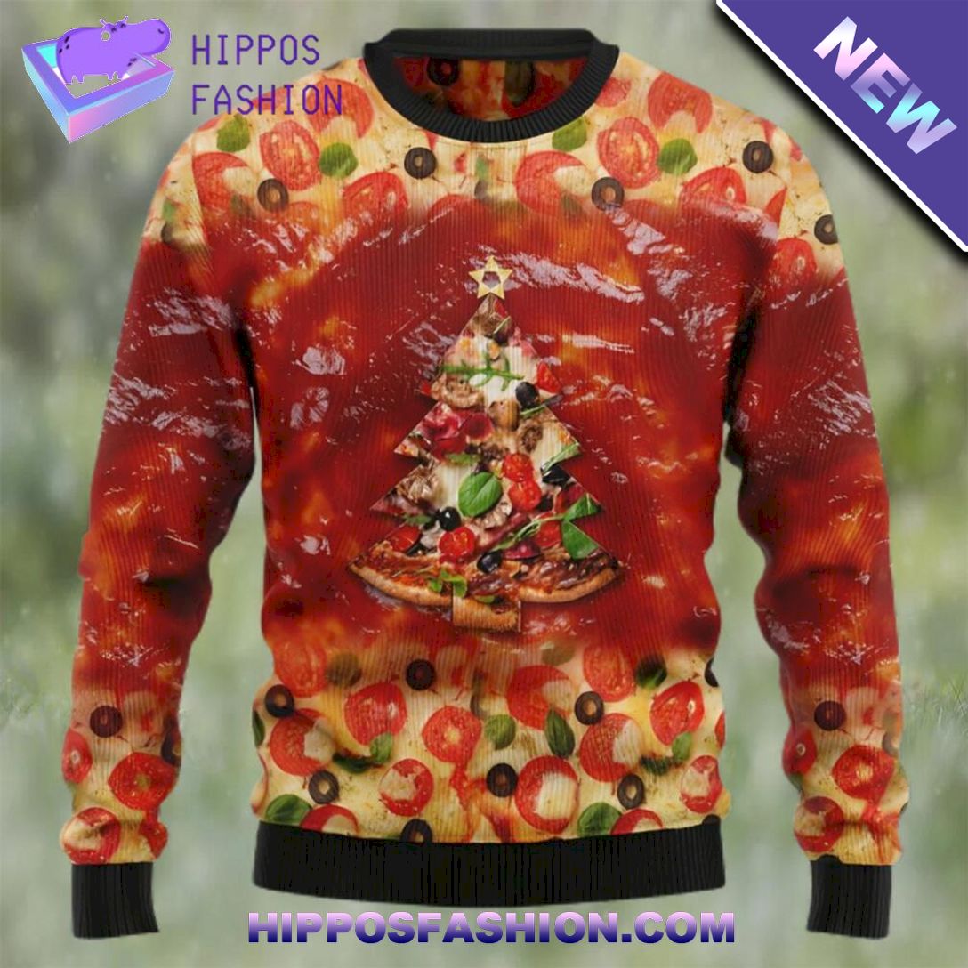 all i want for christmas is pizza ugly christmas sweater aAVQ.jpg