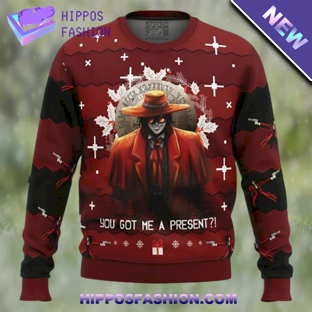 anime sweater alucard hellsing ugly christmas sweater SKt.jpg