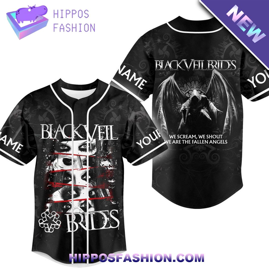 Blackveil Brides Personalized Baseball Jersey Eye soothing picture dear