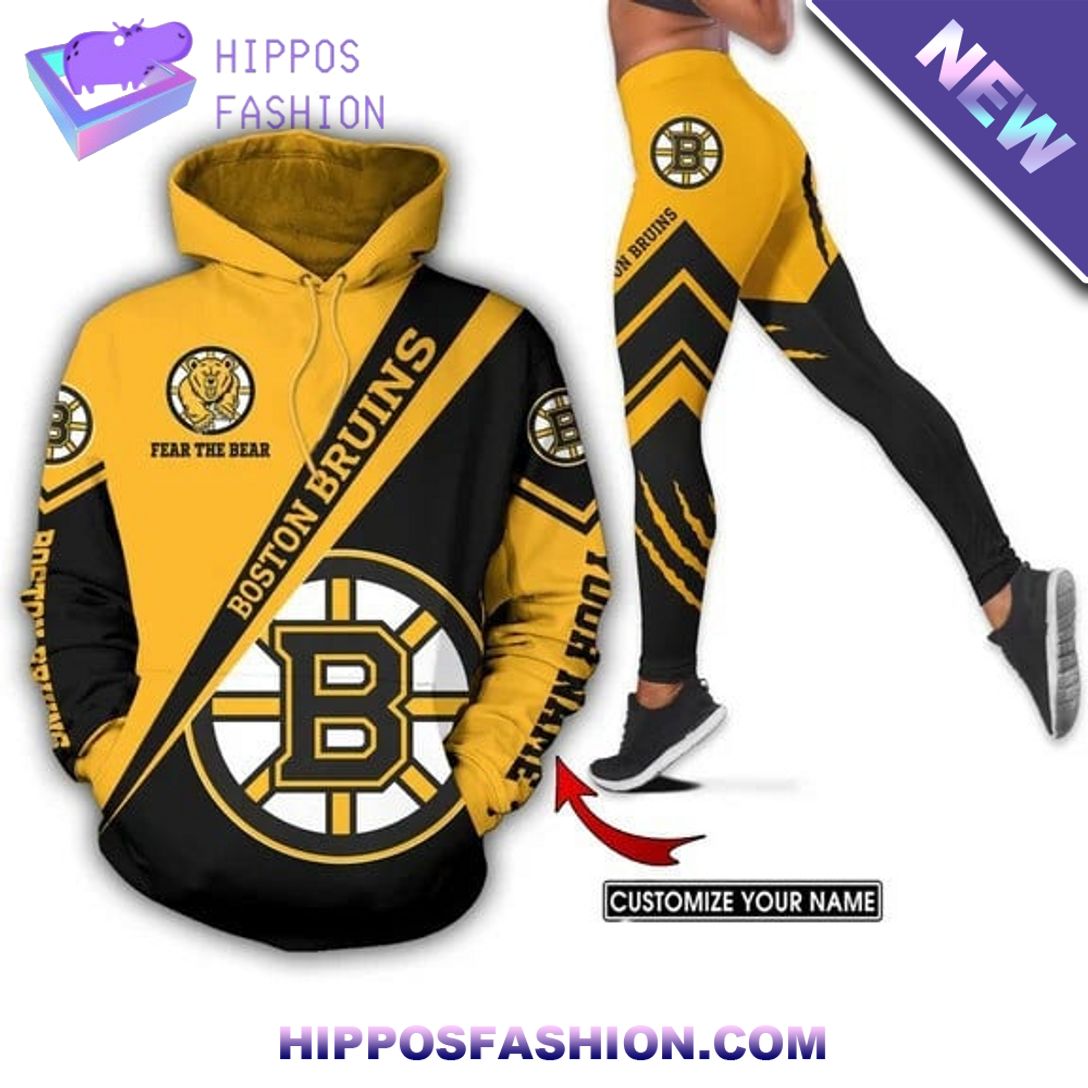 bruins boston nhl yellow custom name hoodie d qHvO.jpg