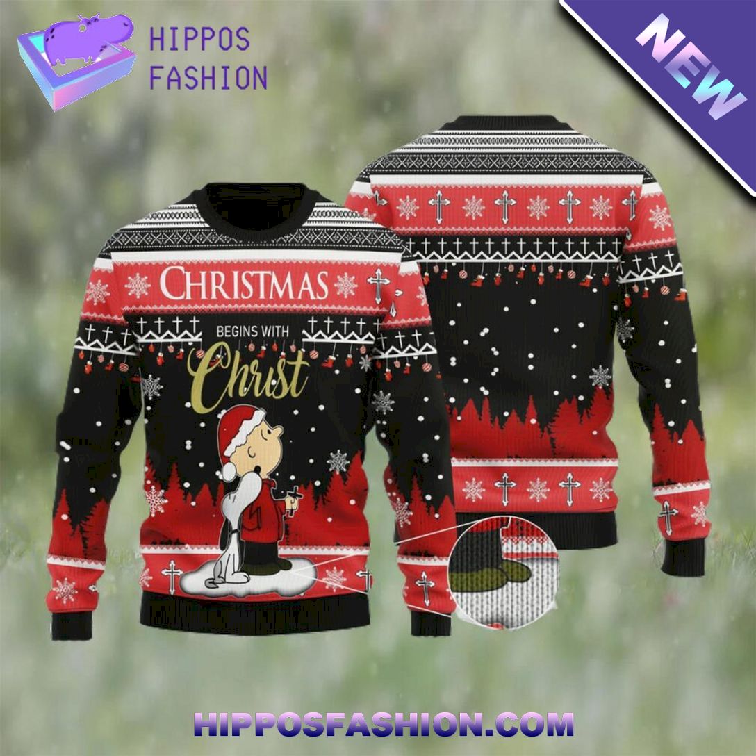 christmas begins with christ woolen ugly christmas sweater KLbap.jpg