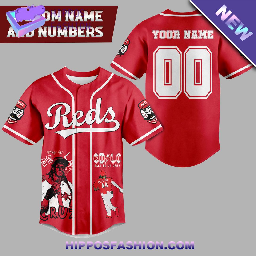 Cincinnati Reds MLB Red Personalized Baseball Jersey Nice elegant click