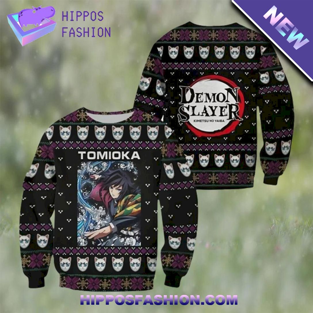 demon slayer anime giyu tomioka ugly christmas sweater Ptgop.jpg