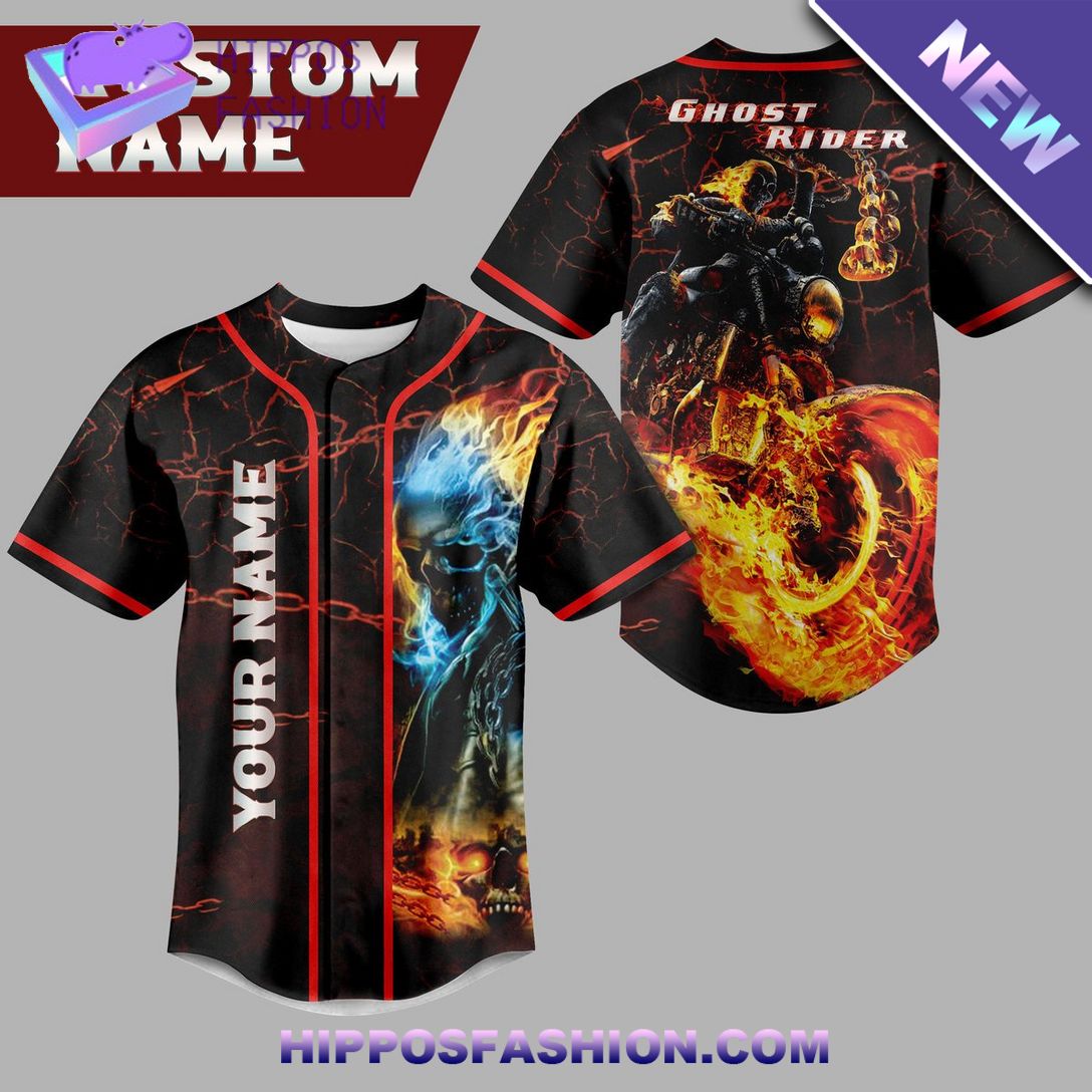 Ghost Rider Custom Name Baseball Jersey You are always best dear