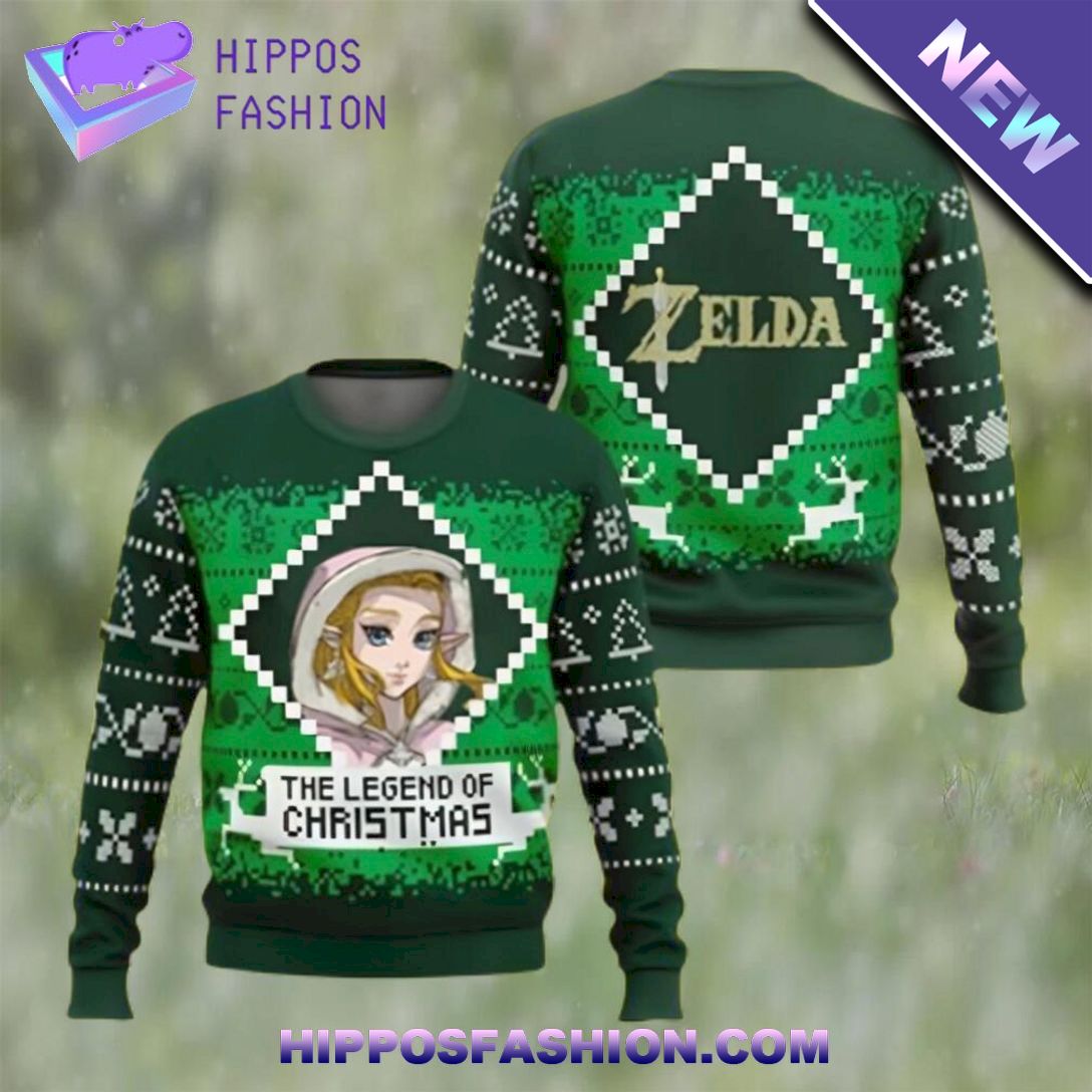 gift for the legend of zelda fans ugly christmas sweater XBlQR.jpg