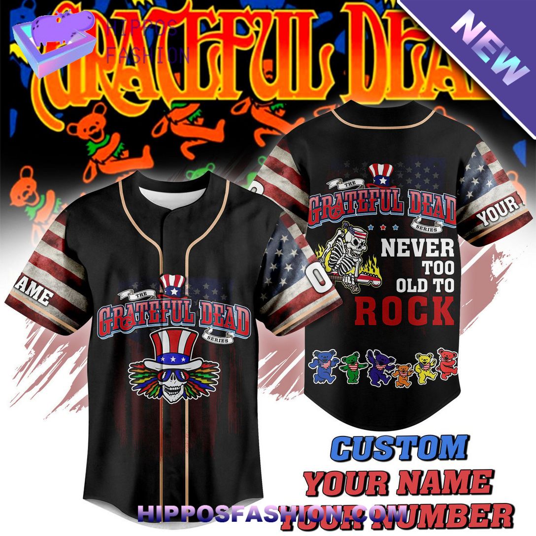 Grateful Dead Custom Name Baseball Jersey This design is a true masterpiece.