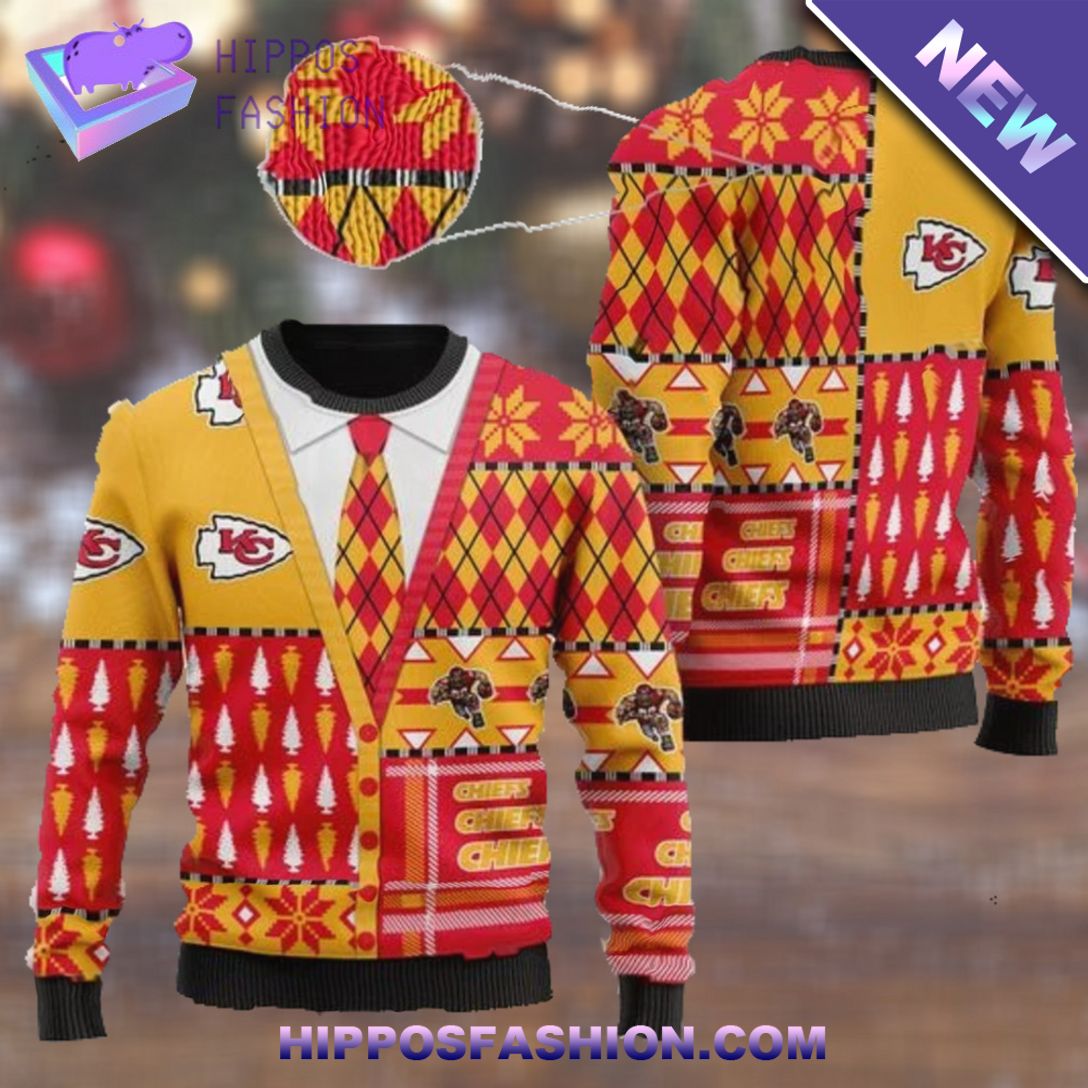 kansas city chiefs nfl american football team cardigan ugly sweater yvHG.jpg