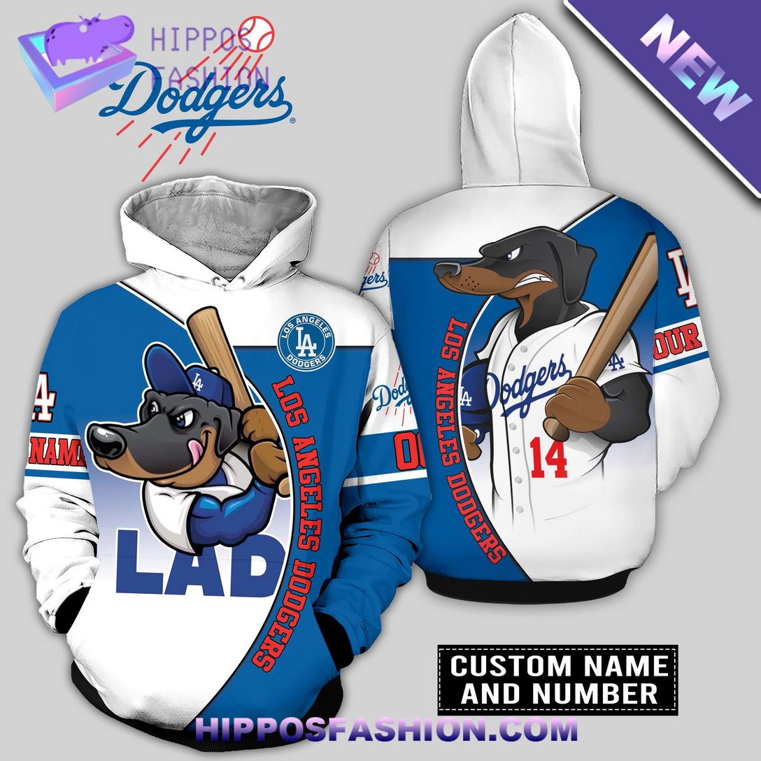 Los Angeles Dodgers MLB Custom Name Hoodie 3D