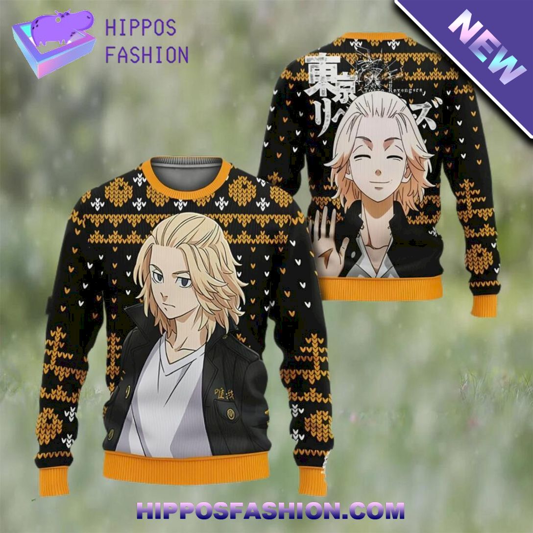 manjirou sano mikey custom anime tokyo revengers ugly christmas sweater xjLY.jpg