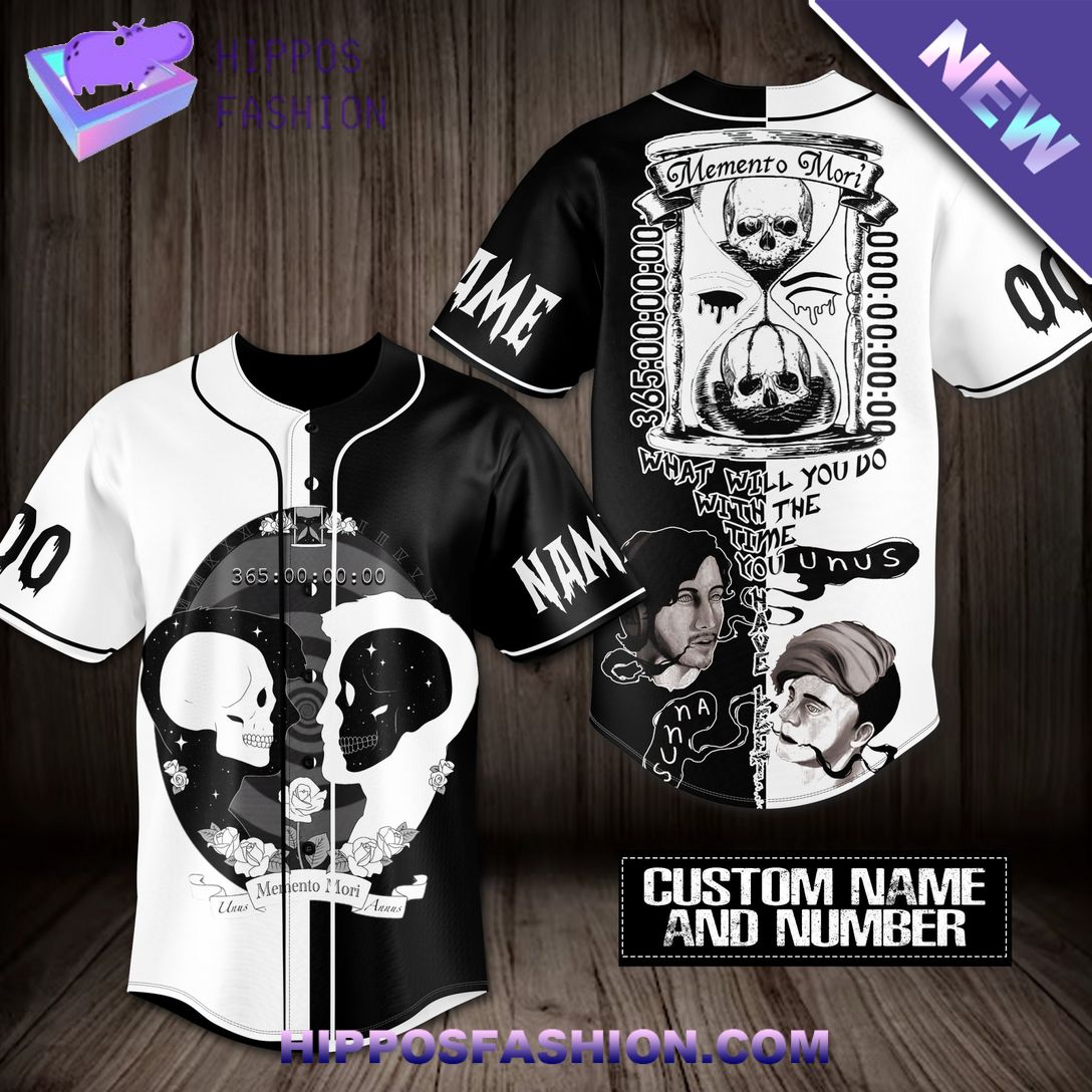 Memento Mori Personalized Baseball Jersey Such a scenic view ,looks great.