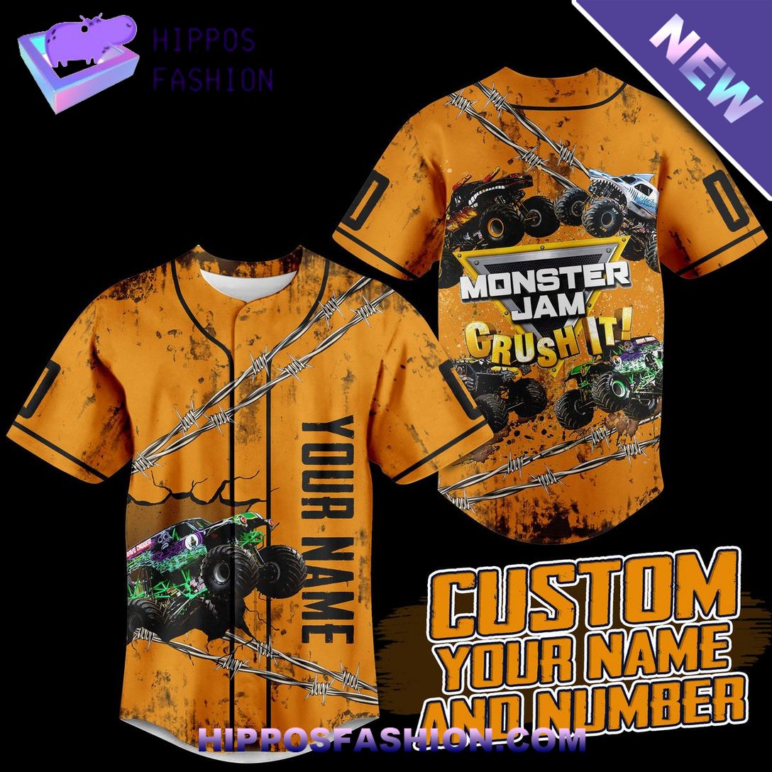 Monster Jam Custom Name Baseball Jersey Have no words to explain your beauty