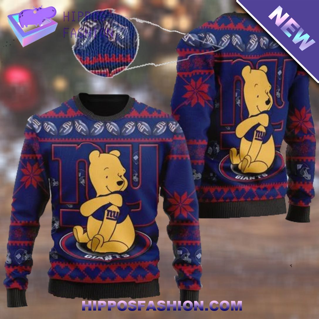 new york giants nfl american football team logo cute winnie the pooh bear ugly sweater Shxwx.jpg