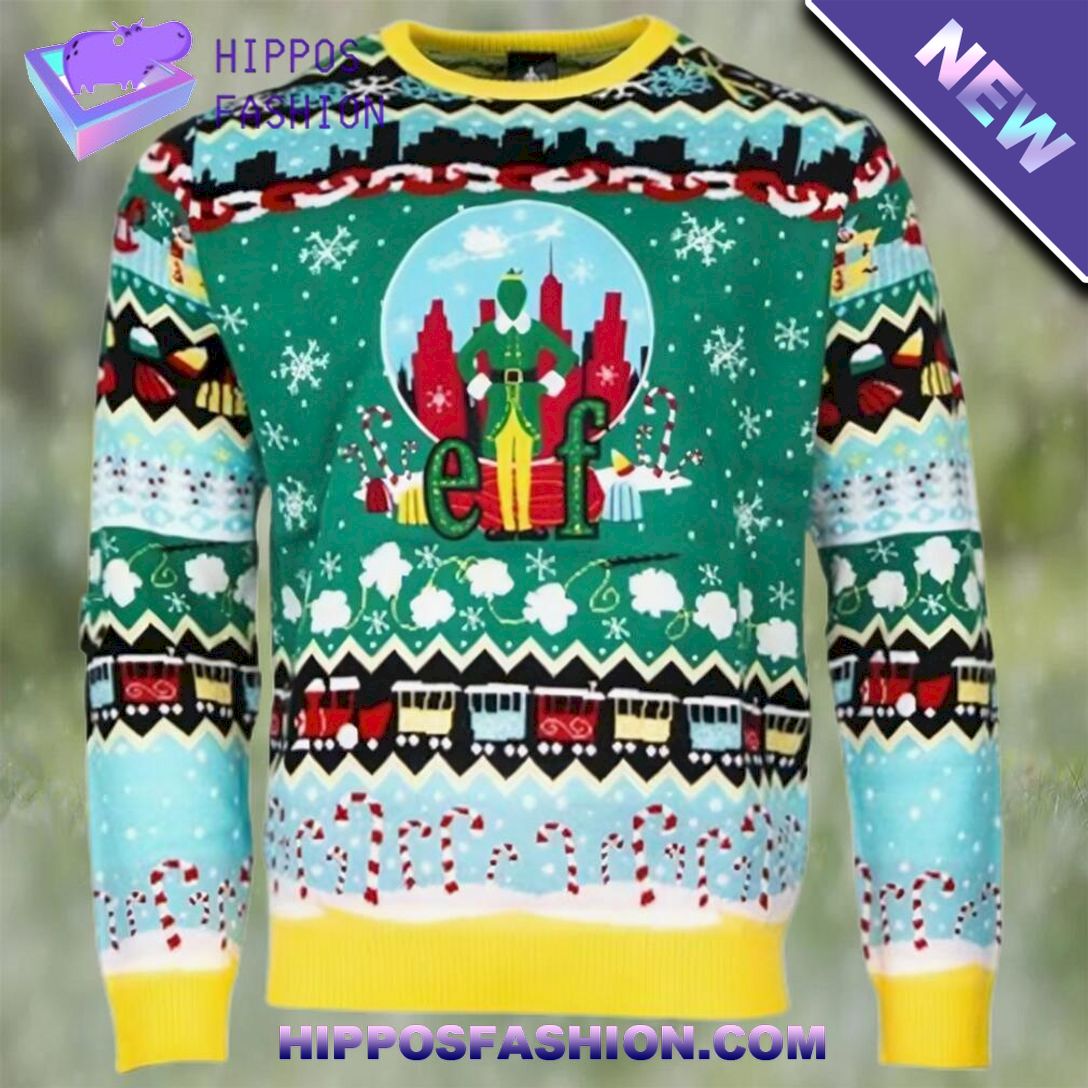 official funny elf ugly christmas sweater yKJZA.jpg