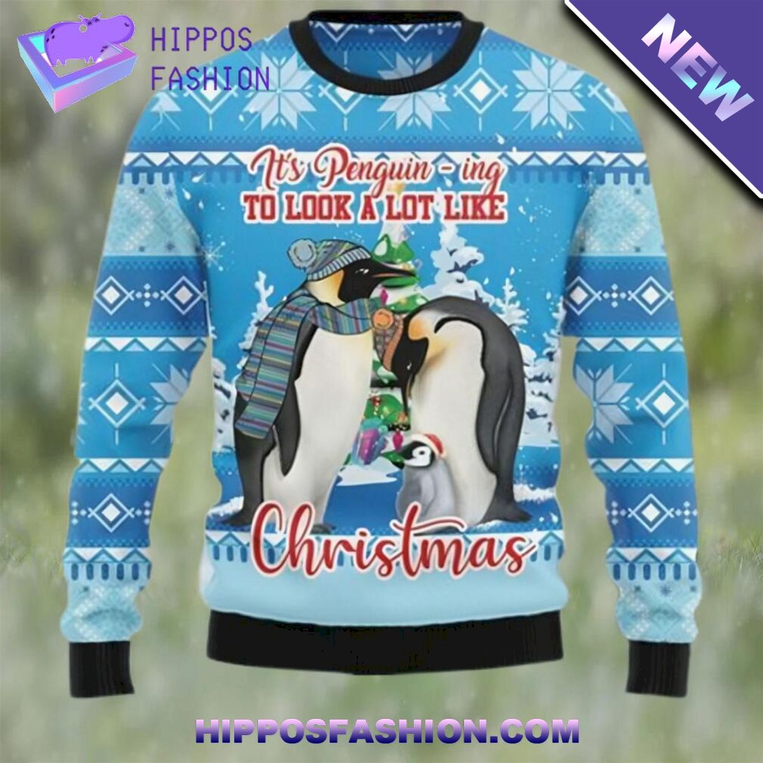 penguin family ugly christmas holiday sweater ZCPg.jpg