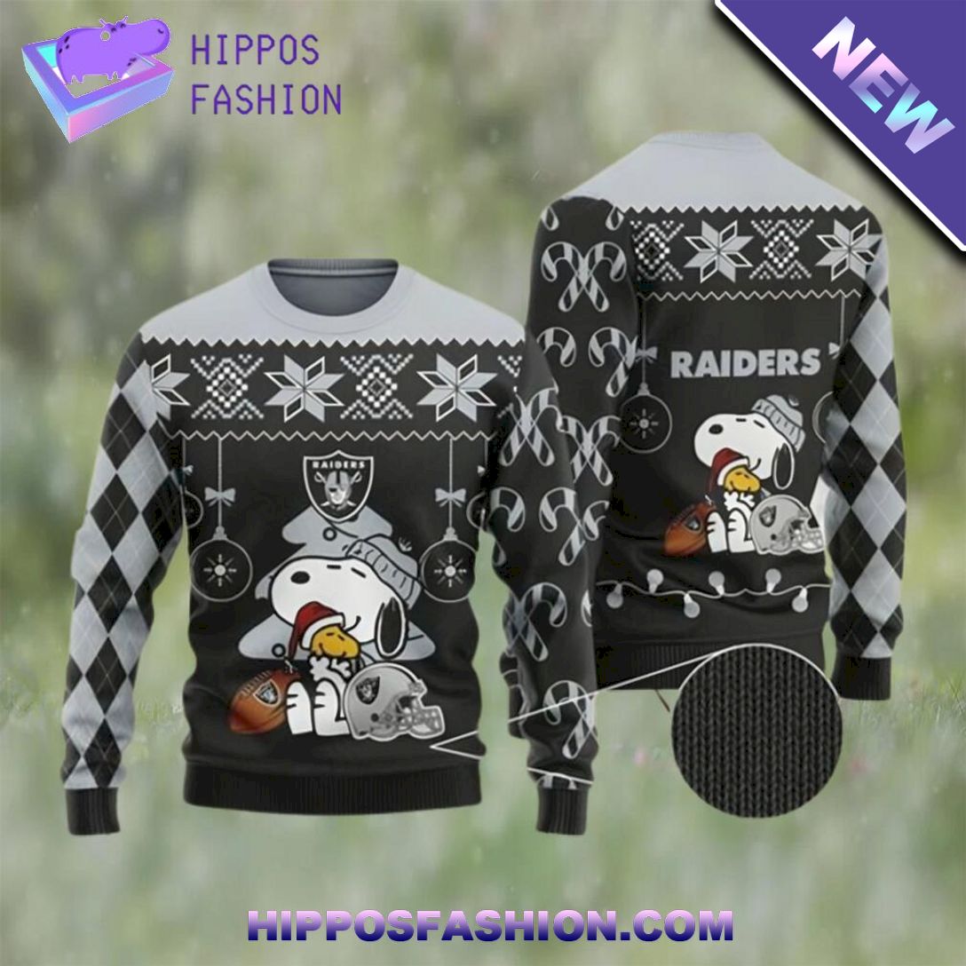 raiders ugly sweater peanuts snoopy ugly christmas sweater XtDF.jpg