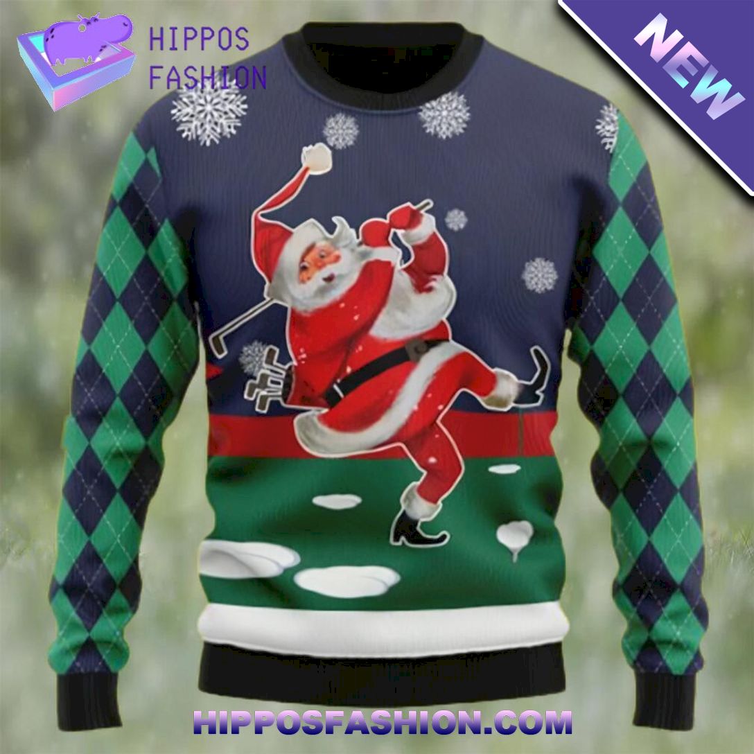 santa golfer funny santa ugly christmas sweater UdZOA.jpg