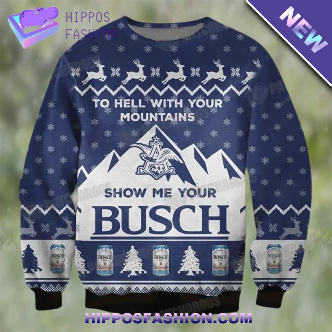 show me your busch light beer ugly sweater JcP.jpg