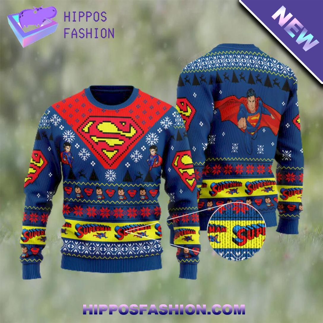 superman in your arena ugly christmas sweater sYB.jpg