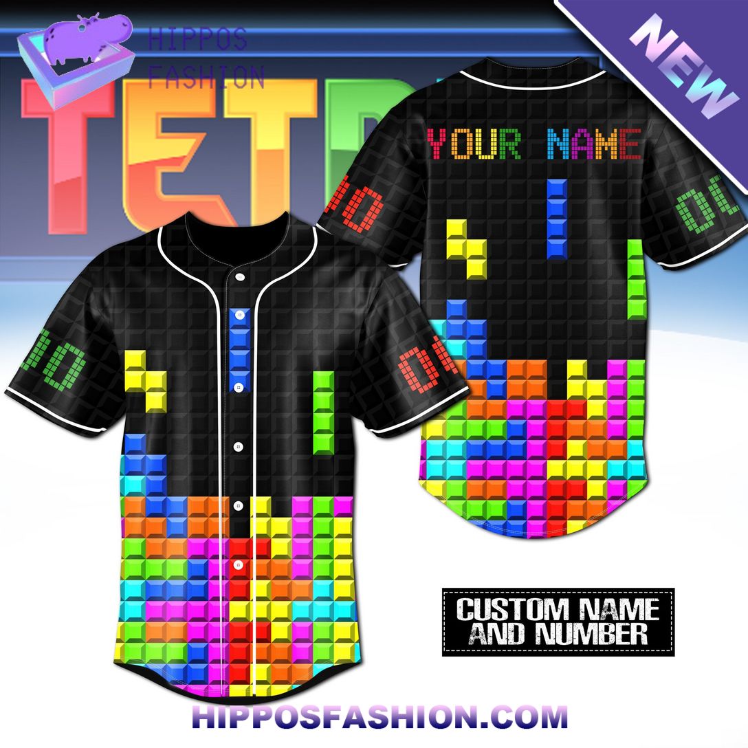 Tetris Personalized Baseball Jersey This design is simply breathtaking.