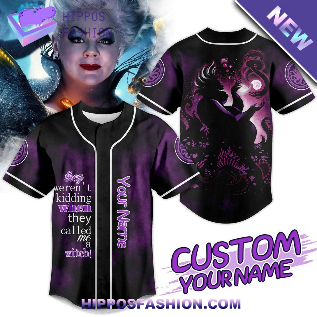 The Little Mermaid Ursula Personalized Baseball Jersey Nice elegant click