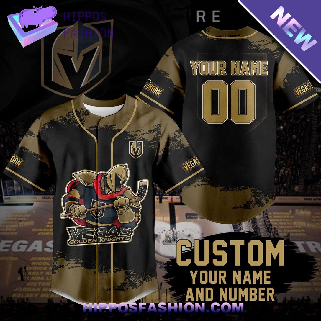 Vegas Golden Knights NHL Custom Name Baseball Jersey Best couple on earth