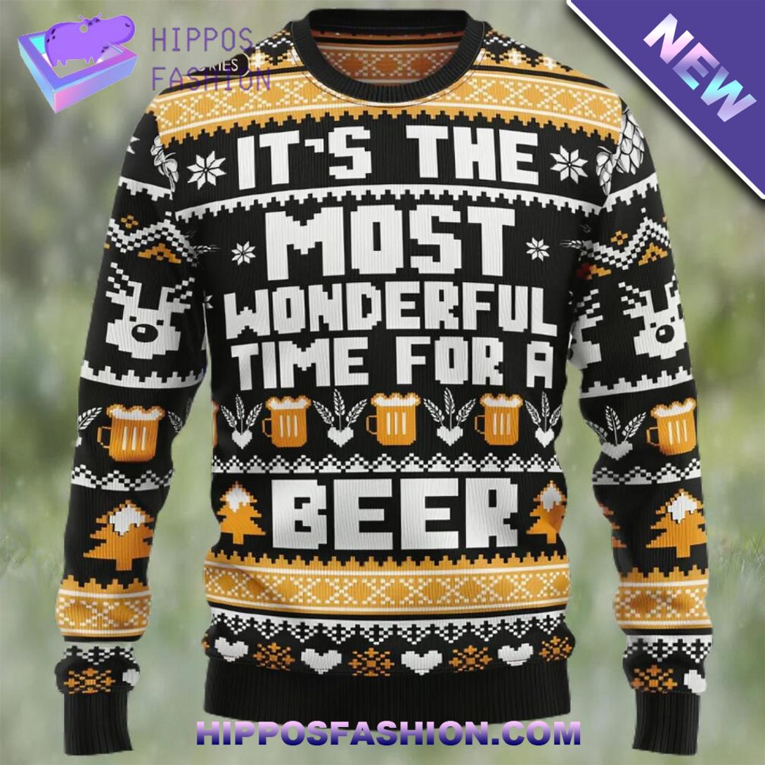 wonderful time for a beer ugly christmas sweater gCCKs.jpg