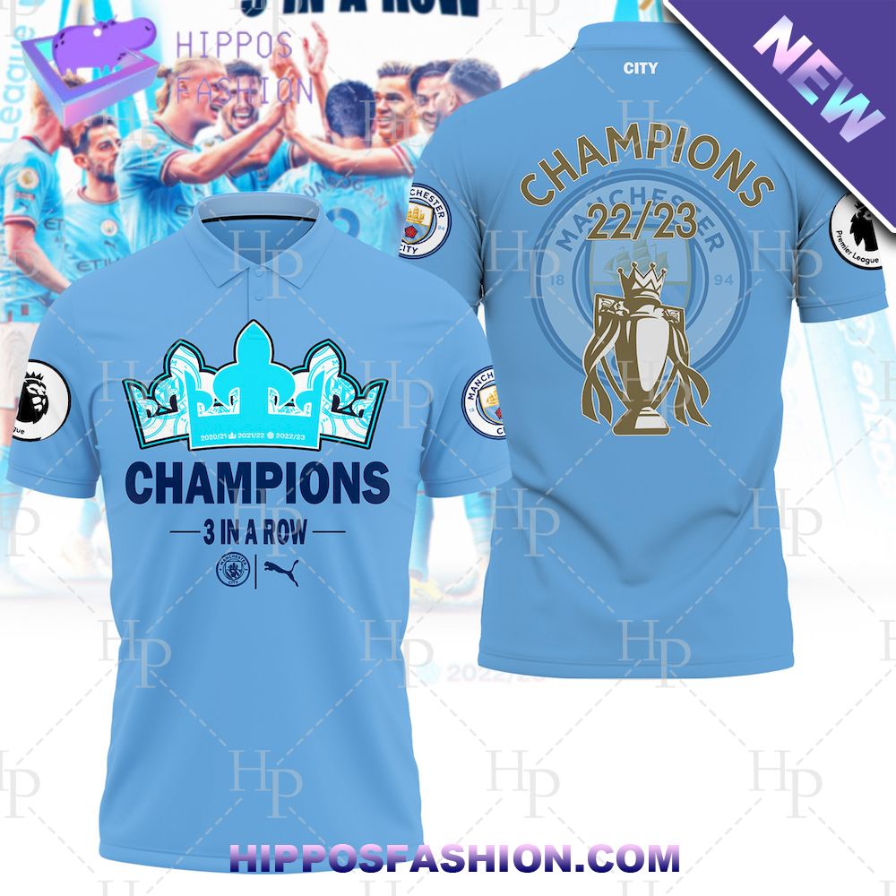 Manchester City Champions 22/23 Polo Shirt