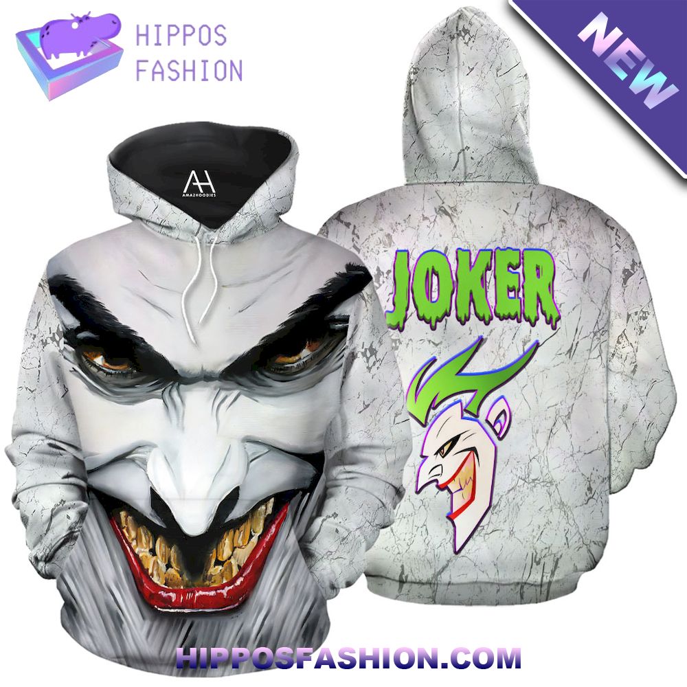 Amazing Joker Horror Face Hoodie D