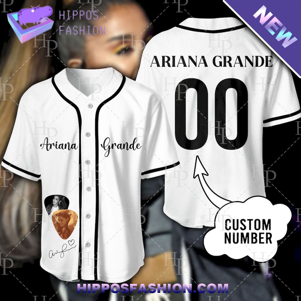 Ariana Grande Custom Name Baseball Jersey