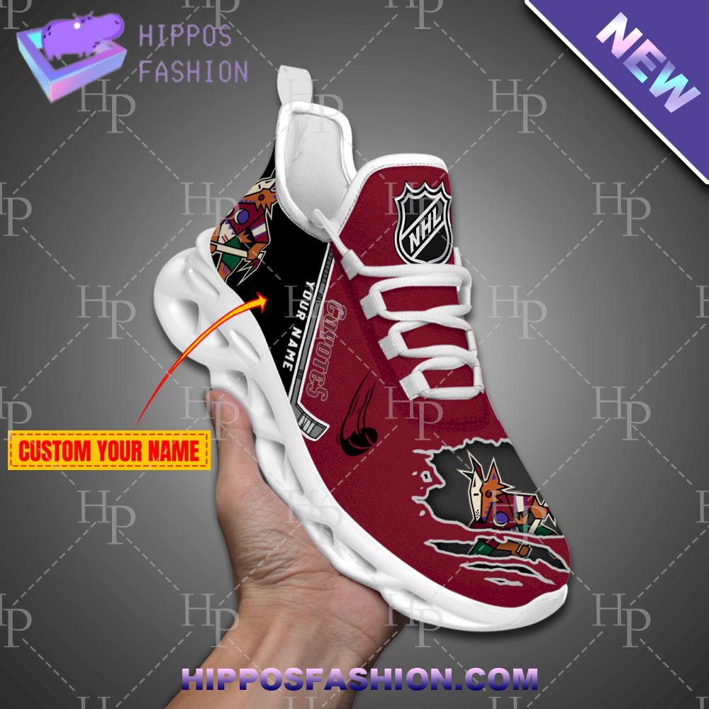 Arizona Coyotes NHL Personalized Max Soul Shoes
