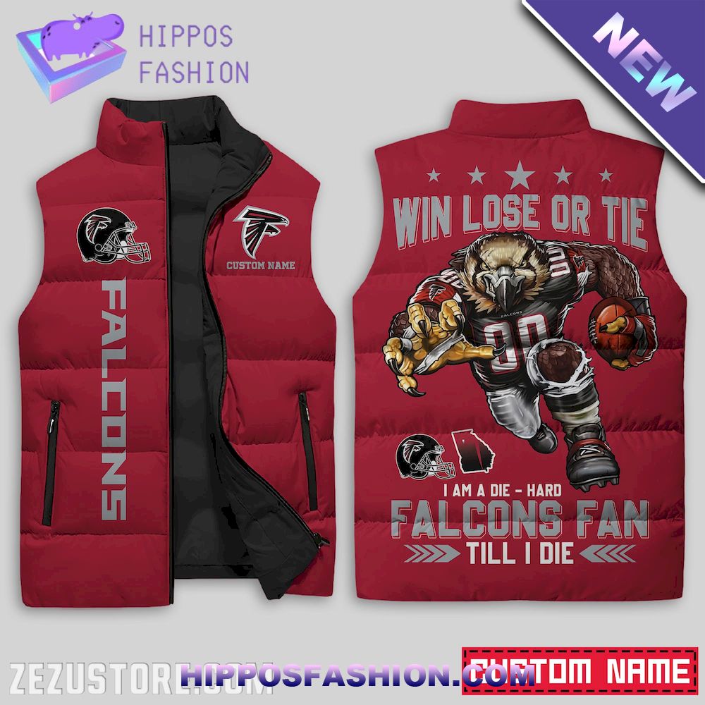 Atlanta Falcons NFL Custom Name Sleeveless Jacket