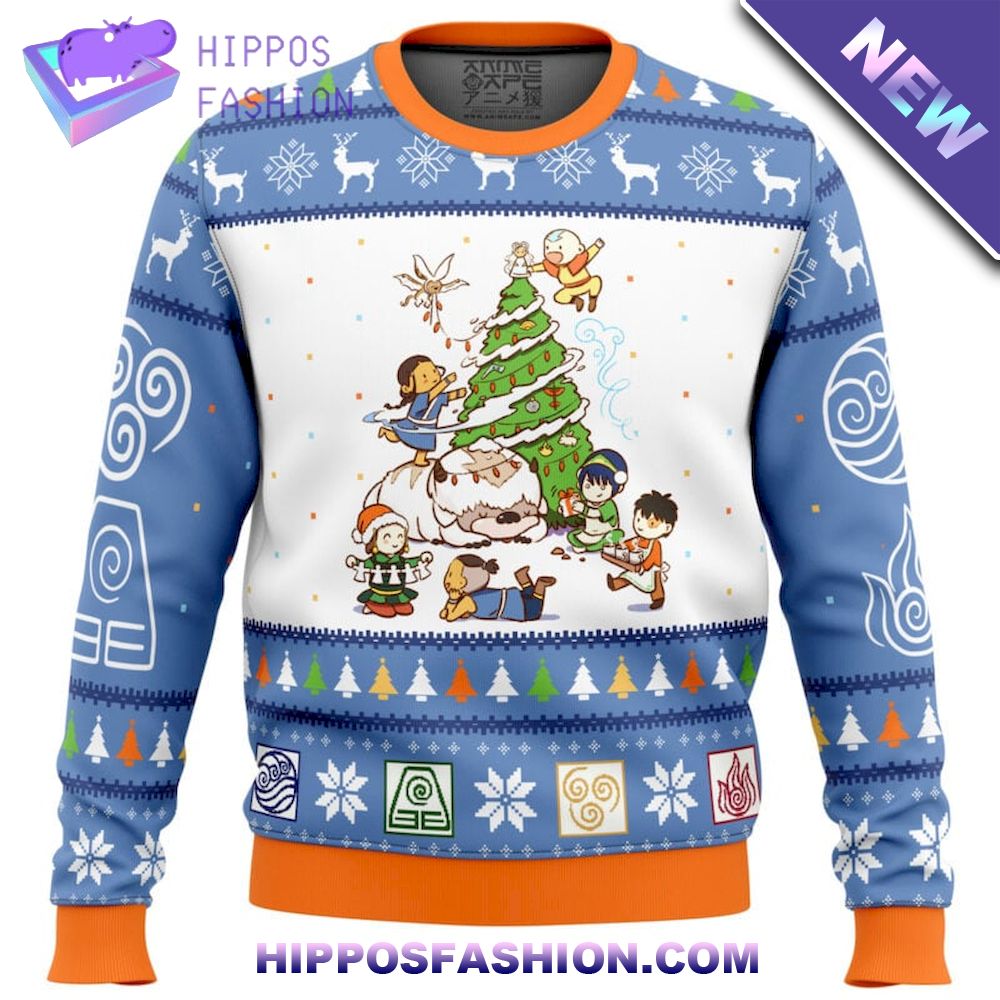Avatar the Last Airbender Christmas Time Ugly Christmas Sweater
