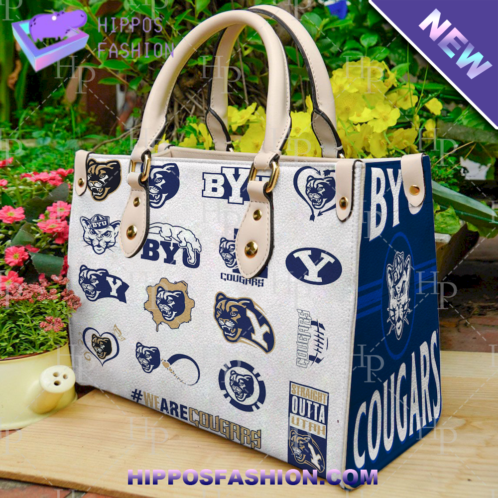 BYU Cougars Leather Handbag