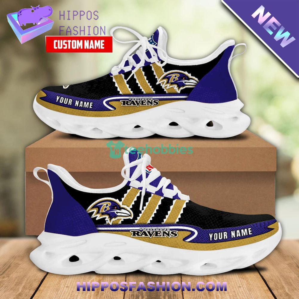 Baltimore Ravens NFL Personalized Max Soul Shoes
