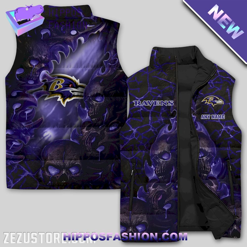 Baltimore Ravens NFL Premium Sleeveless Jacket