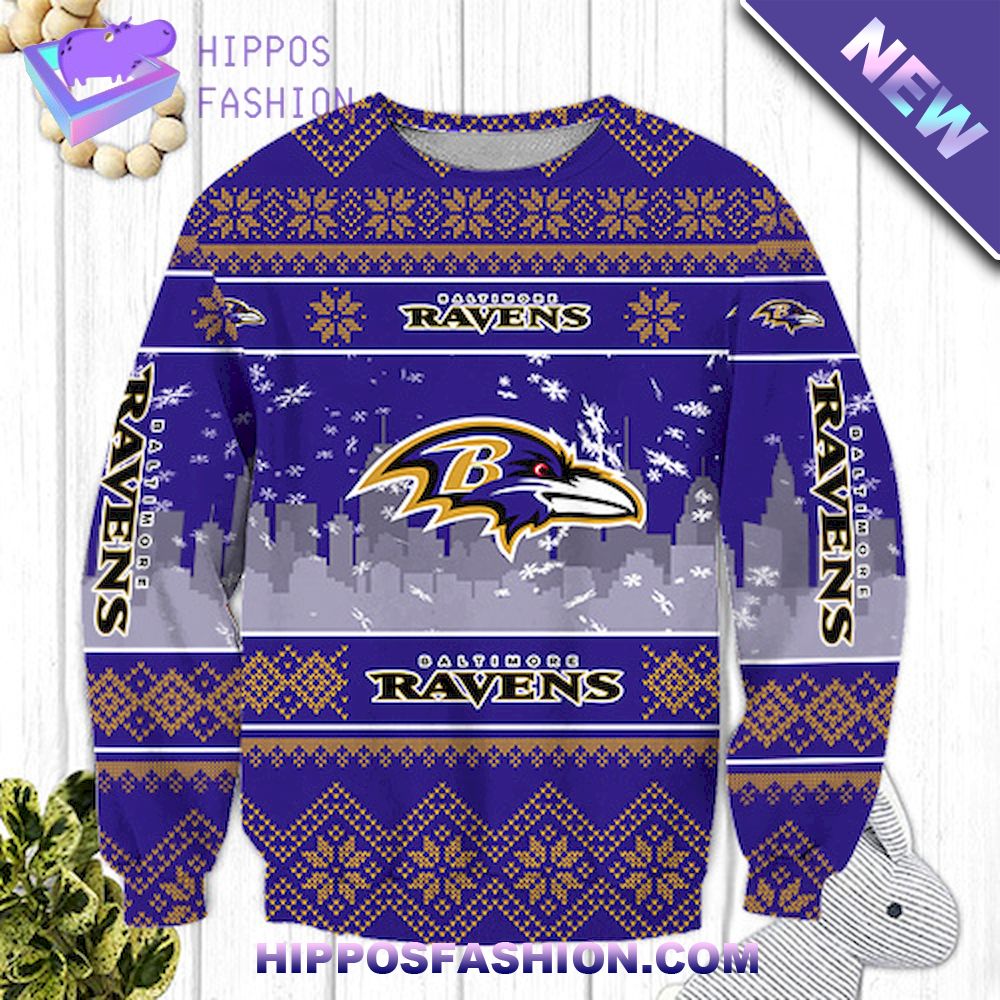 Baltimore Ravens NFL Ugly Christmas Sweater