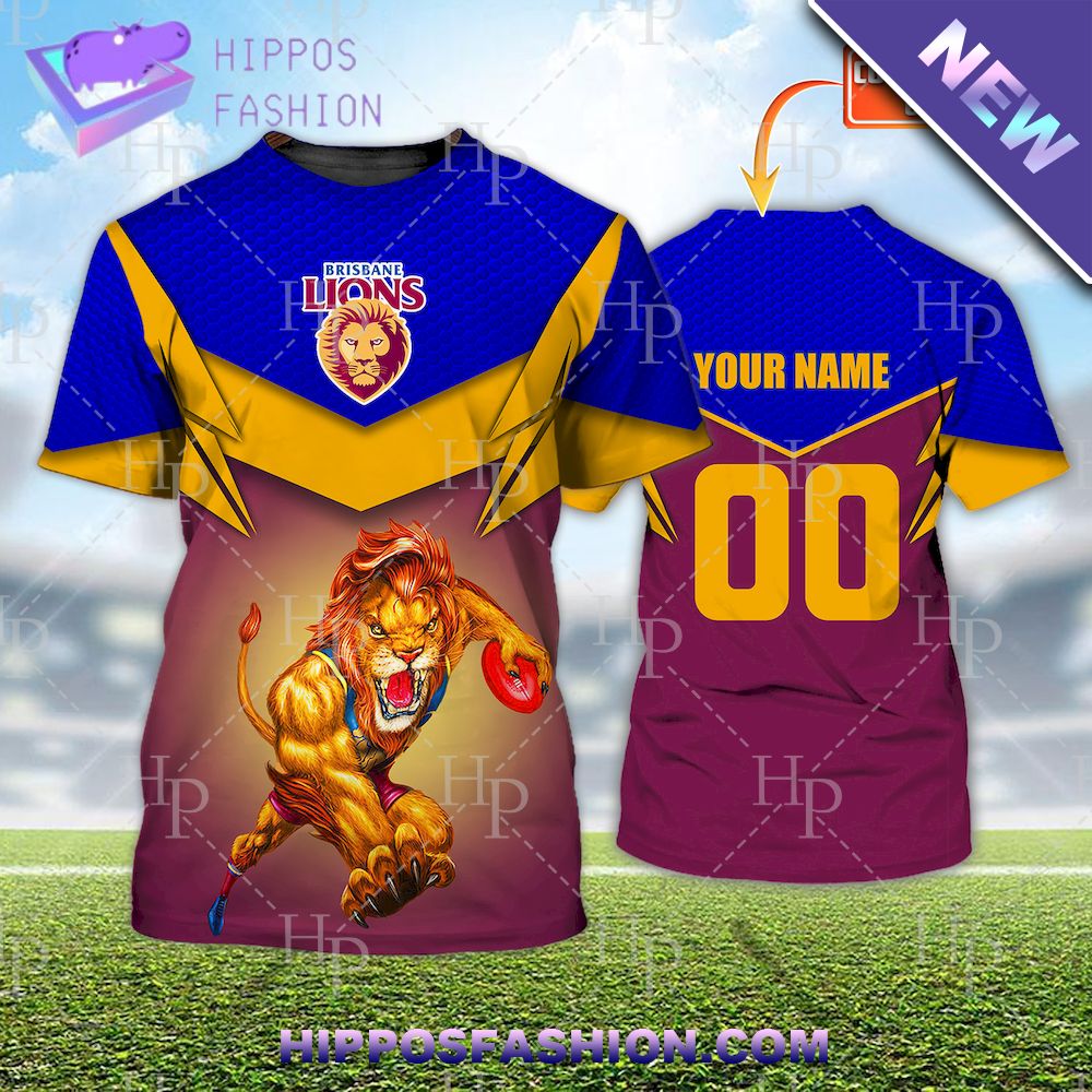 Brisbane Lions AFL Personalized D Tshirt