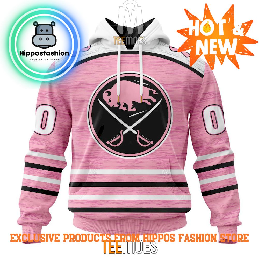 Buffalo Sabres Breast Cancer Awareness Light Pink Personalized Hoodie