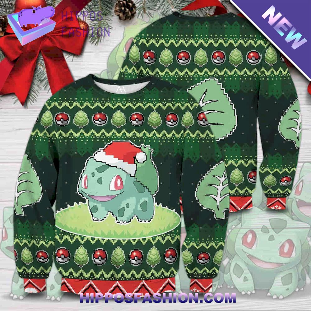 Bulbasaur Pokemon Ugly Christmas Sweater