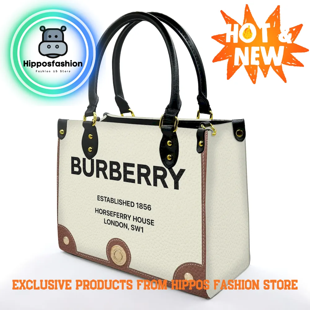Burberry Luxury Established 1856 Leather Handbag